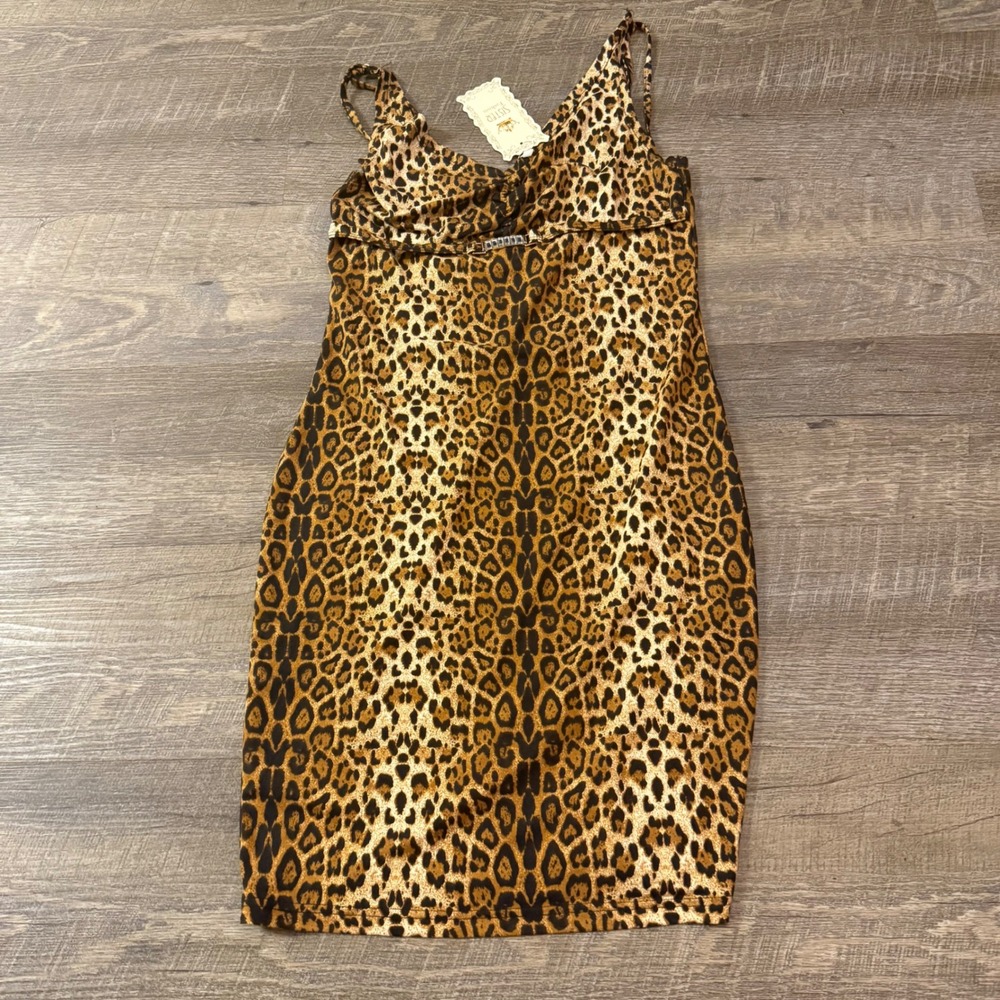 Women's Leopard Print Mini Dress
